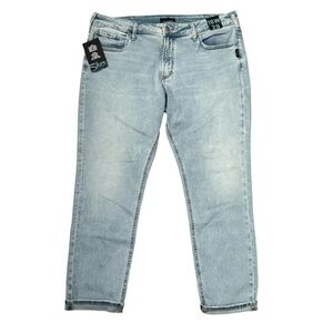 SILVER • Girlfriend Skinny Leg Mid Rise Jeans